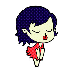 cute cartoon vampire girl