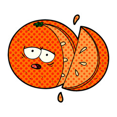 cartoon orange