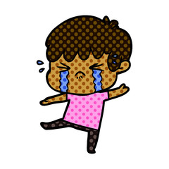 cartoon boy crying