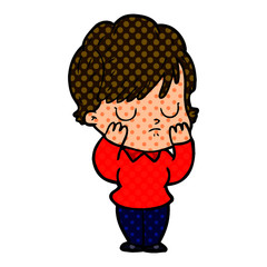 cartoon woman