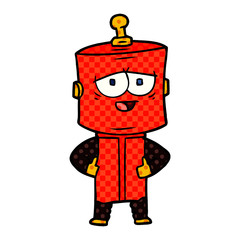 cartoon robot