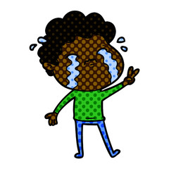 cartoon man crying