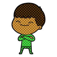 cartoon happy boy