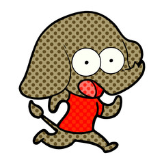 Obraz premium cute cartoon elephant