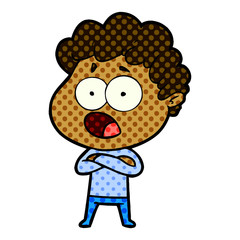 cartoon man gasping in surprise