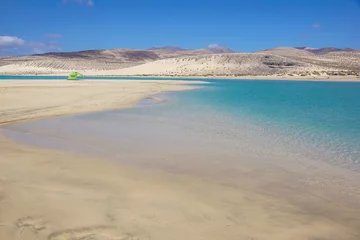 Crédence de cuisine en verre imprimé Plage de Sotavento, Fuerteventura, Îles Canaries Canary Islands, Spain Sotavento Beach in Fuerteventura,
