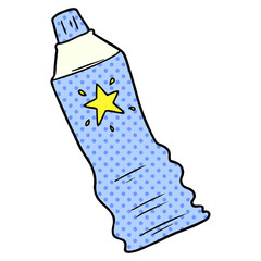 cartoon tube of sunscreen lotion