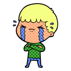 cartoon man crying