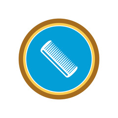 Hairbrush icon. Vector Illustration