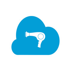 Hairdryer icon. Vector Illustration