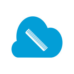 Hairbrush icon. Vector Illustration