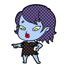 cute cartoon vampire girl