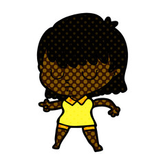 cartoon woman