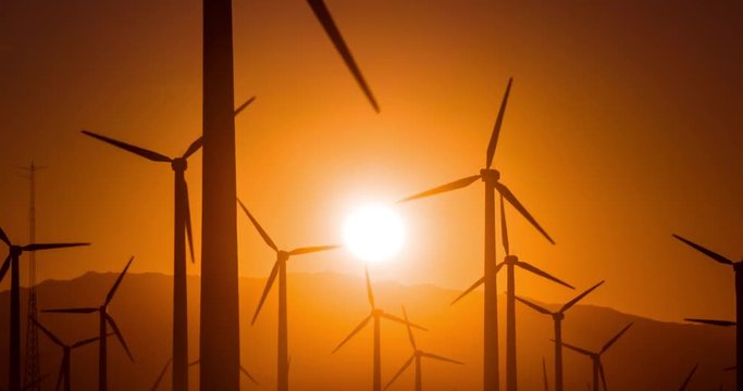 Large wind farm in California.