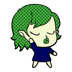 cute cartoon vampire girl