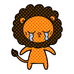 crying cartoon lion