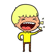 cartoon laughing man