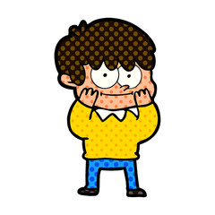 Obraz premium happy cartoon man