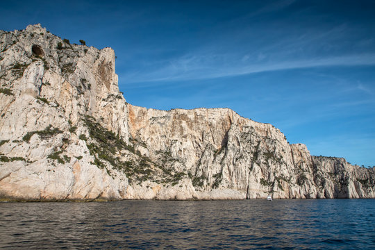 Calanques de Marseille en Provence , France, Falaises du Devenson