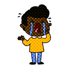 cartoon crying man