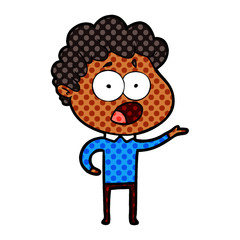 cartoon man gasping in surprise