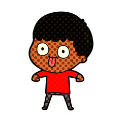 cartoon man staring