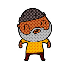 cartoon bearded man