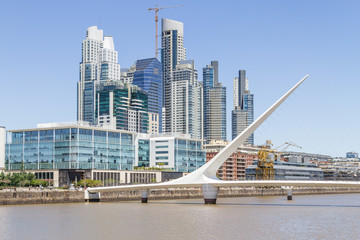 Bridge in Puerto Madero in Buenos Aires