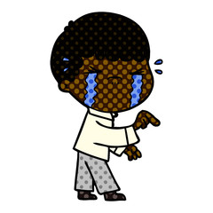 cartoon man crying