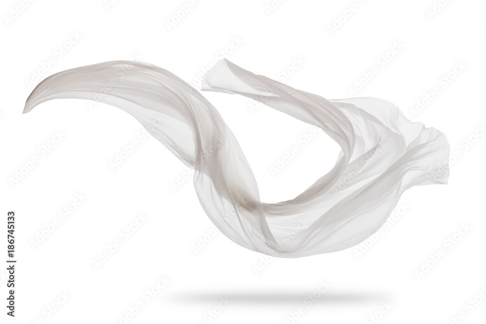 Canvas Prints Smooth elegant white cloth isolated on white background