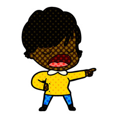 cartoon woman talking