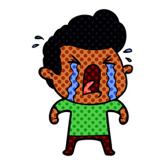 cartoon crying man