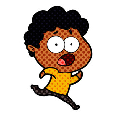 cartoon man gasping in surprise