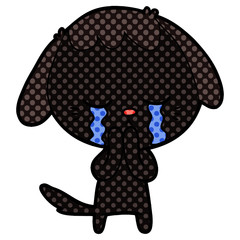 cartoon crying dog