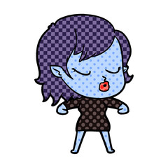 cute cartoon vampire girl
