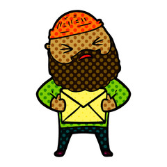 cartoon man with beard
