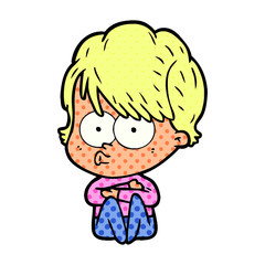 cartoon woman