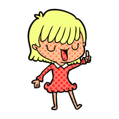 cartoon woman