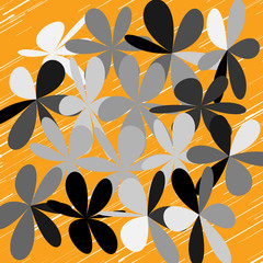  Abstract Whimsical Flower Background