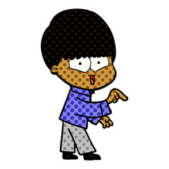 cartoon happy boy