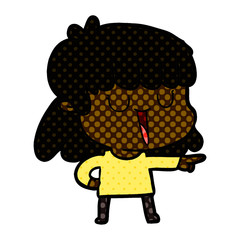 cartoon woman