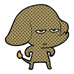 annoyed cartoon elephant