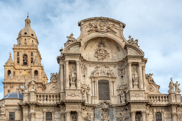 Obraz na płótnie Canvas Cathedral, Murcia, Spain. December 17, 2017
