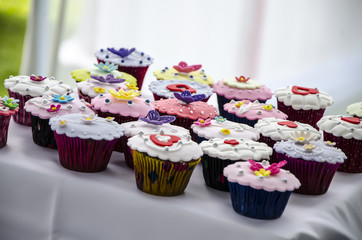 Cupcakes on the candy table