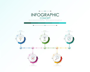 Vector infographic template. Business concept with options.