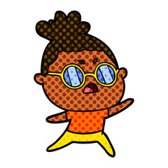 cartoon annoyed woman