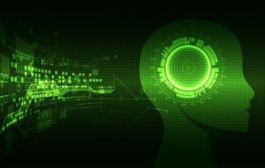 Creative brain concept background. Artificial Intelligence concept.