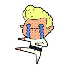 cartoon man crying