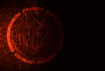 Vector illustration, Hi-tech digital technology and engineering theme