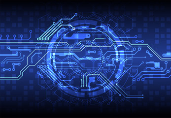 Vector illustration, Hi-tech digital technology and engineering theme